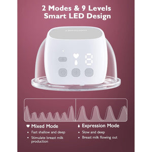 Momcozy S9 Pro Single Hands - Free Breast Pump Grey - BP089 - GR00BA