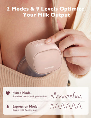 Momcozy S9 Pro Single Hands - Free Breast Pump Pink - Breast Pump