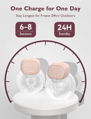 Momcozy S9 Pro Single Hands - Free Breast Pump Pink - Breast Pump