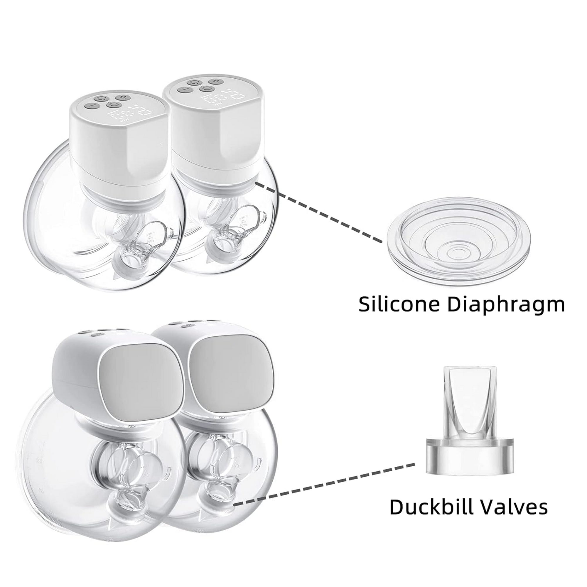 Momcozy Silicone Diaphragm + Valve for S9 Pro/S12 Pro Breastfeeding Access Transparent - AS041 - NA00NB