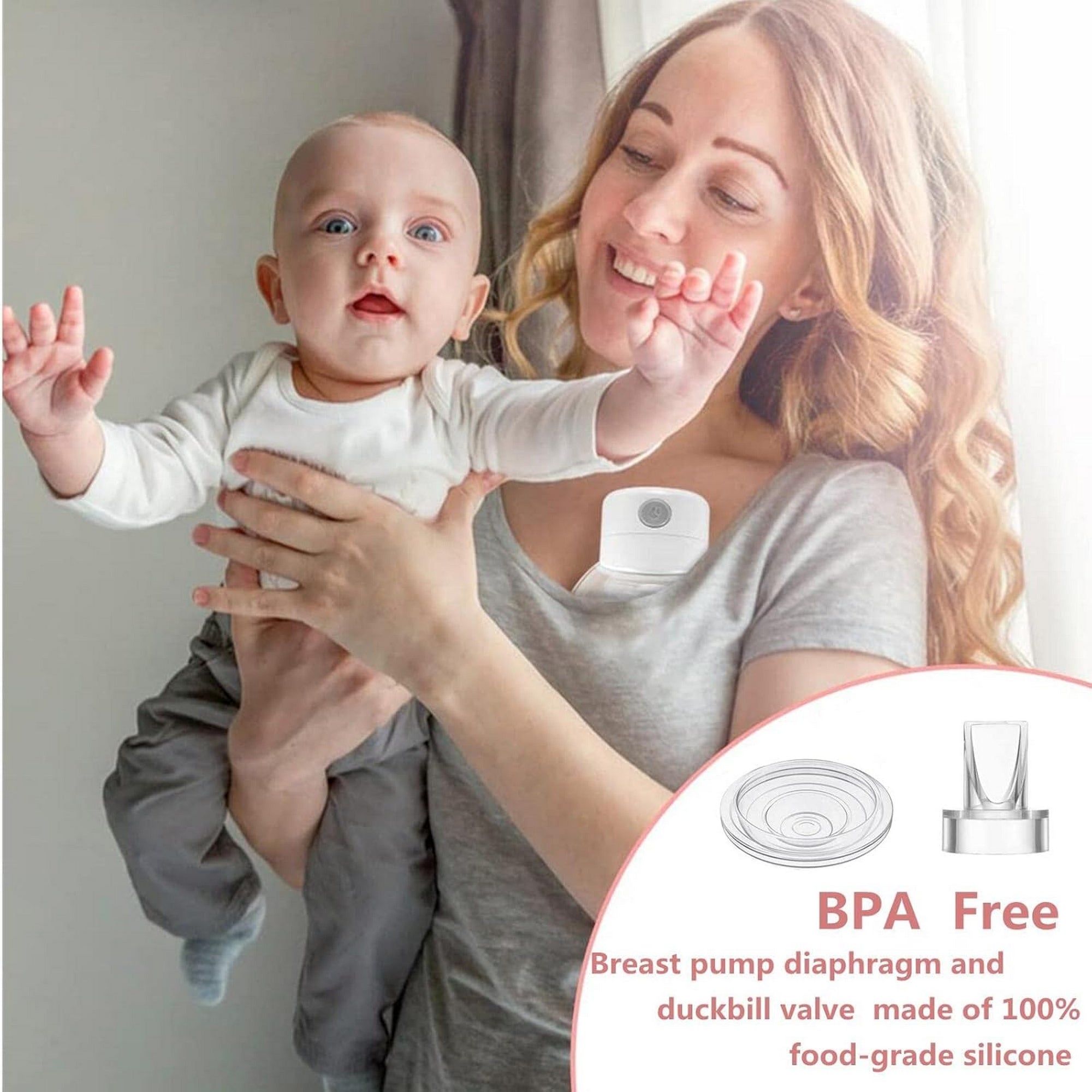 Momcozy Silicone Diaphragm + Valve for S9 Pro/S12 Pro Breastfeeding Access Transparent - AS041 - NA00NB