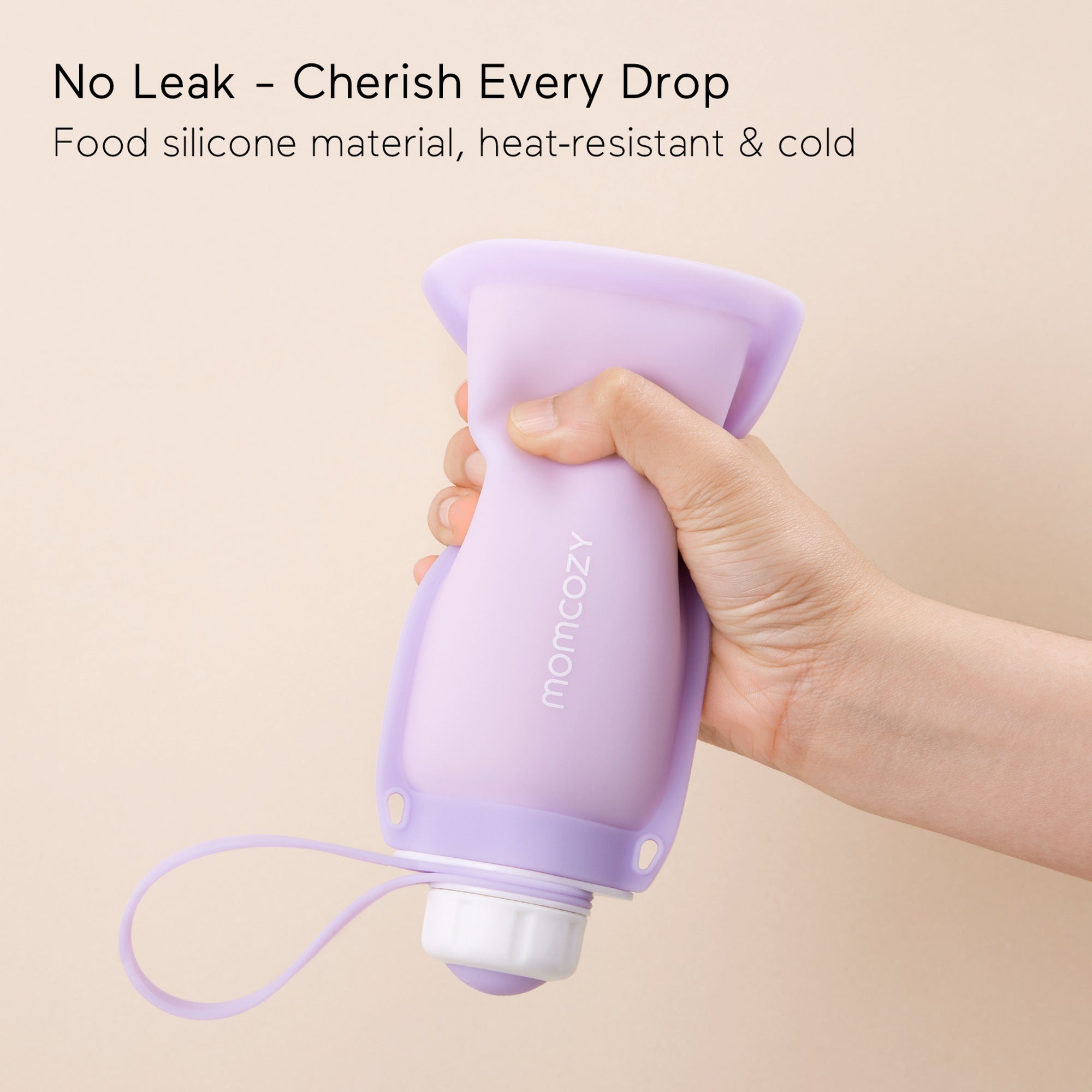 Momcozy Silicone Milk Storage Bags 2pcs Maternity Accessory Purple and White - MS010 - PY00NB