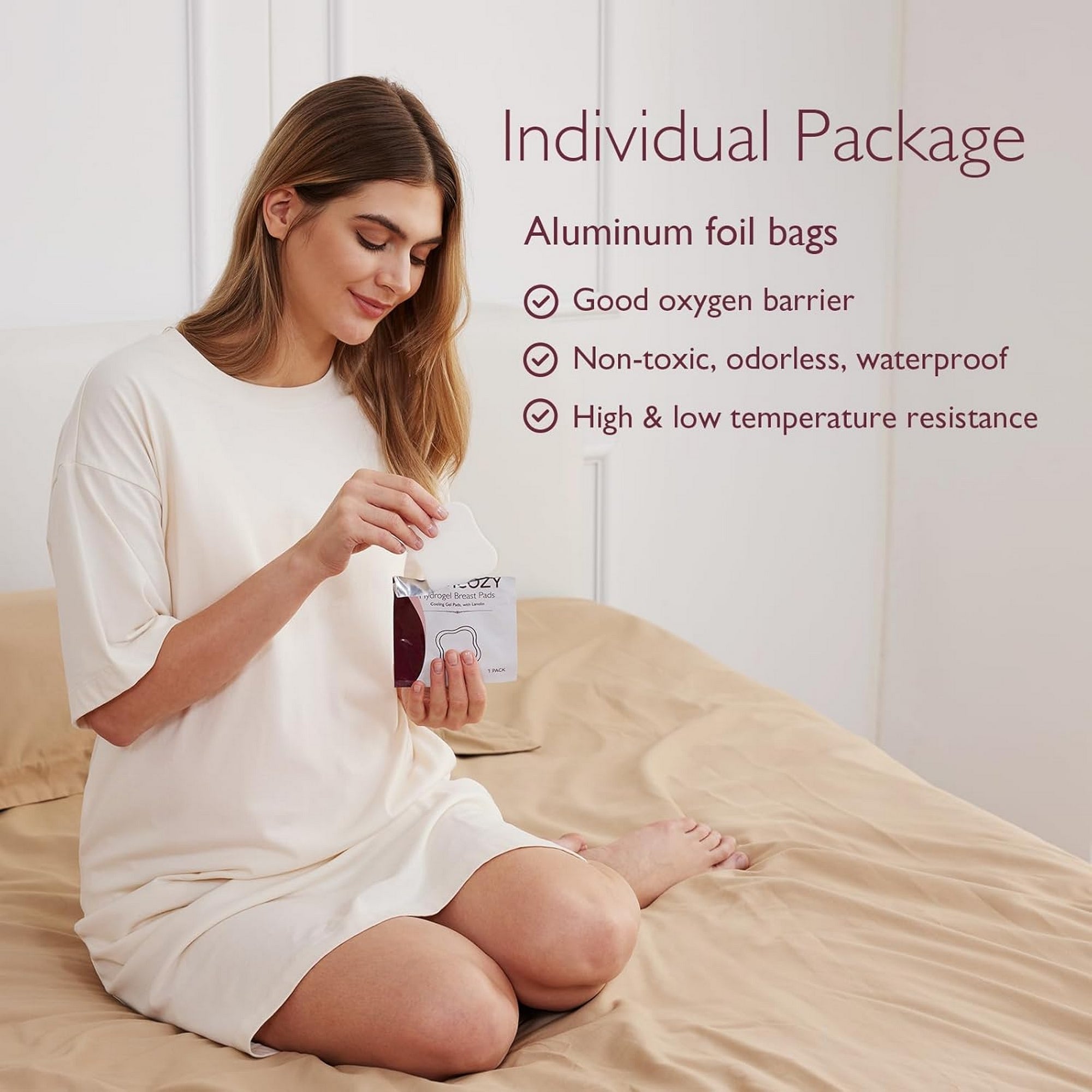 Momcozy Soothing Gel Pads Maternity Accessory White - BF009 - NA00NB