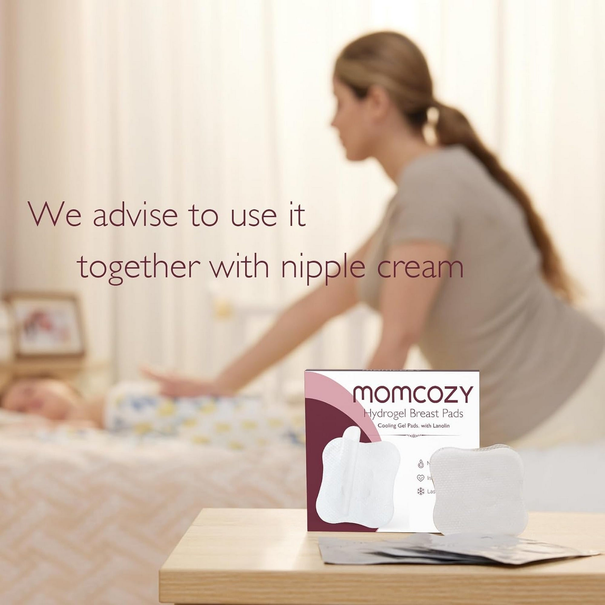 Momcozy Soothing Gel Pads Maternity Accessory White - BF009 - NA00NB