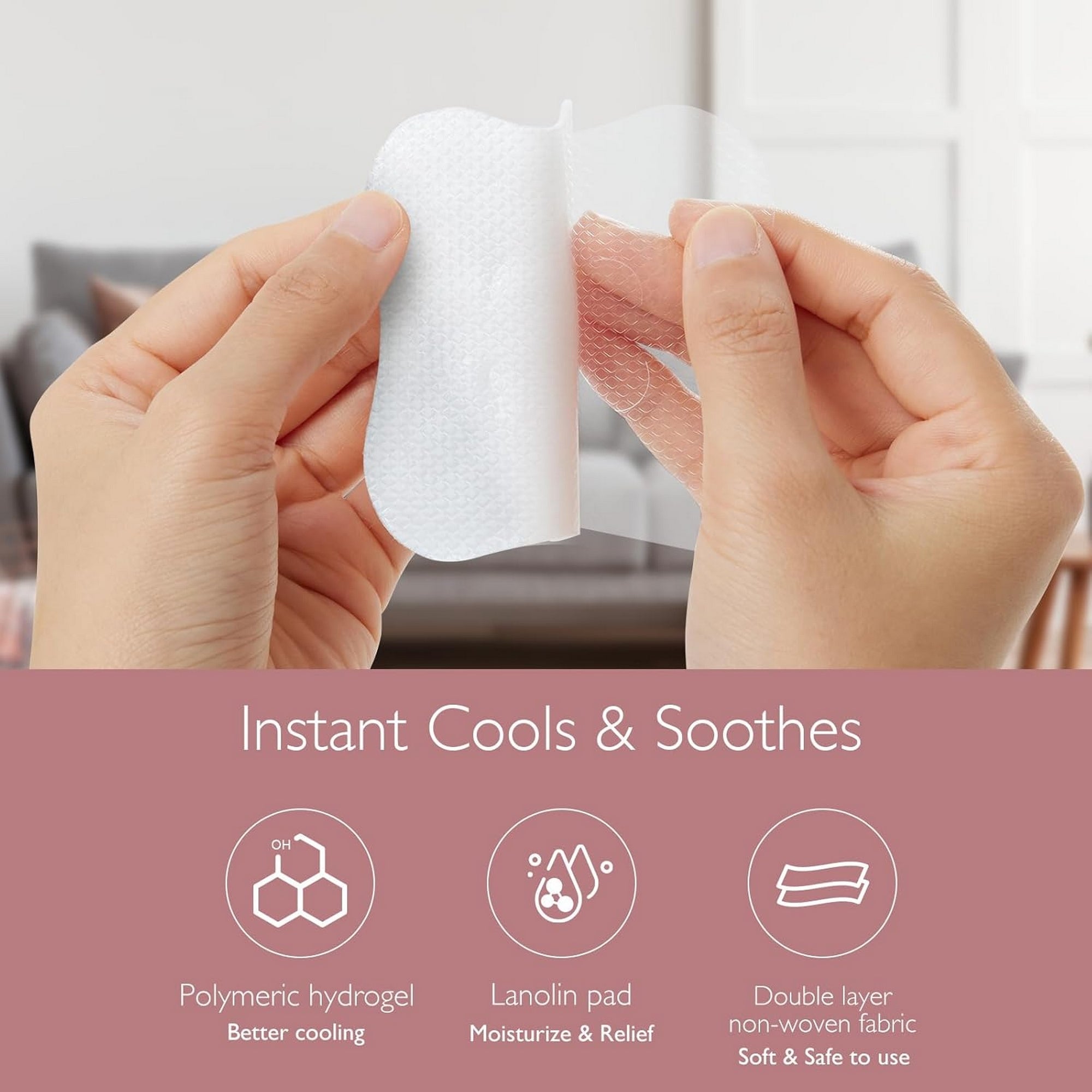 Momcozy Soothing Gel Pads Maternity Accessory White - BF009 - NA00NB