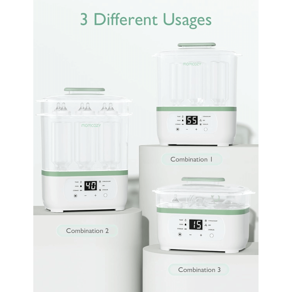 Momcozy Sterilizers & Warmer 8 in 1 Sterilizer and Dryer White - Bottle Sterilizer