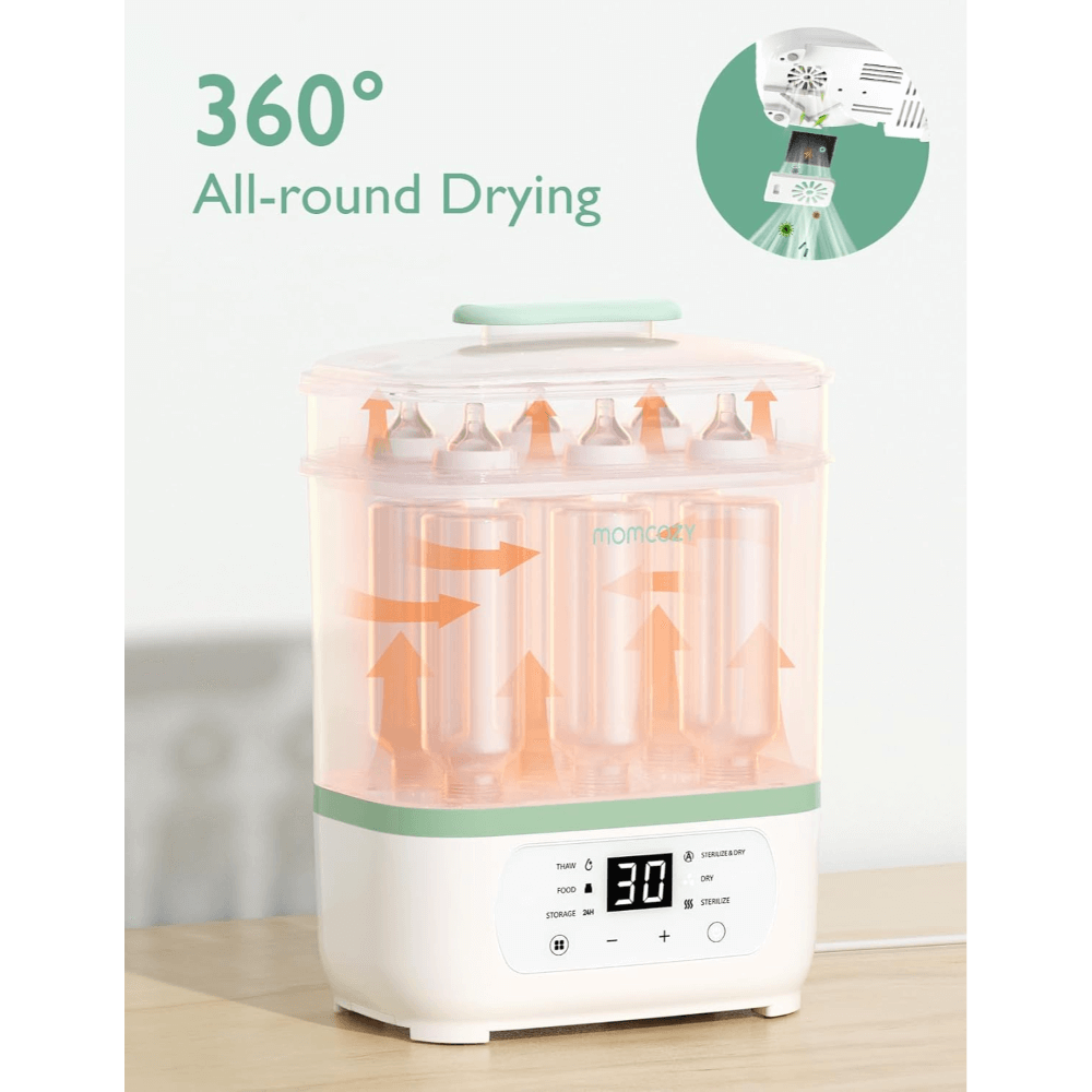 Momcozy Sterilizers & Warmer 8 in 1 Sterilizer and Dryer White - Bottle Sterilizer