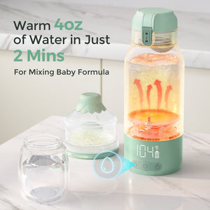 Momcozy Sterilizers & Warmer Portable Breast Milk & Water Warmer Green - Bottle Warmer