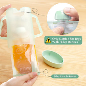 Momcozy Weaning Accessories Squeeze Pouch Holder Green - Feeding Essentials