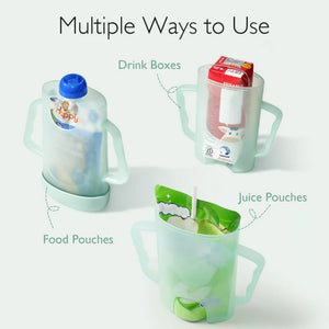 Momcozy Weaning Accessories Squeeze Pouch Holder Green - Feeding Essentials