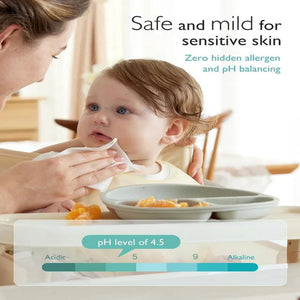 Momcozy Wipes Nose Saline Baby Wipes - 90 Count (Pack of 3) White - Wipe Case