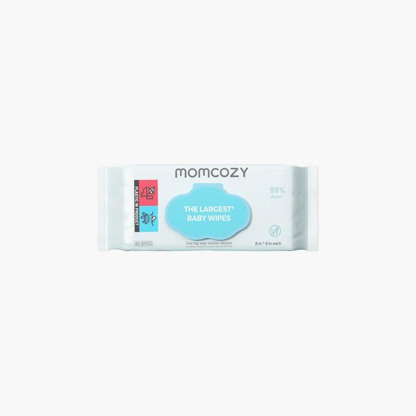 Extra large Momcozy Water Wipes-Extra Large Size -60 Count pack of 1 