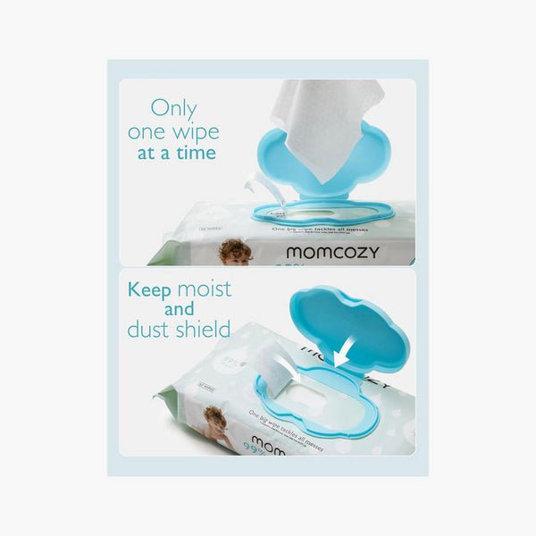 Momcozy Wipes Water Wipes-Extra Large- Requires one wipe at a time to keep most and dust free