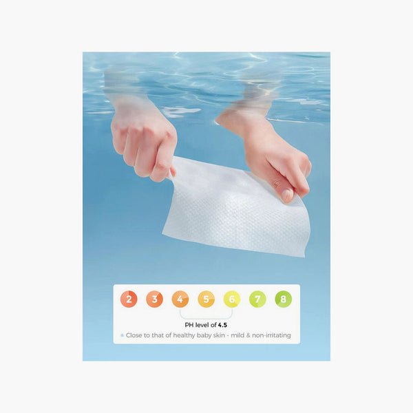 Momcozy Wipes Water Wipes-Extra Large- pH of 4.5- very close to the pH of a healthy baby's skin and also very mild and non-irrirtating