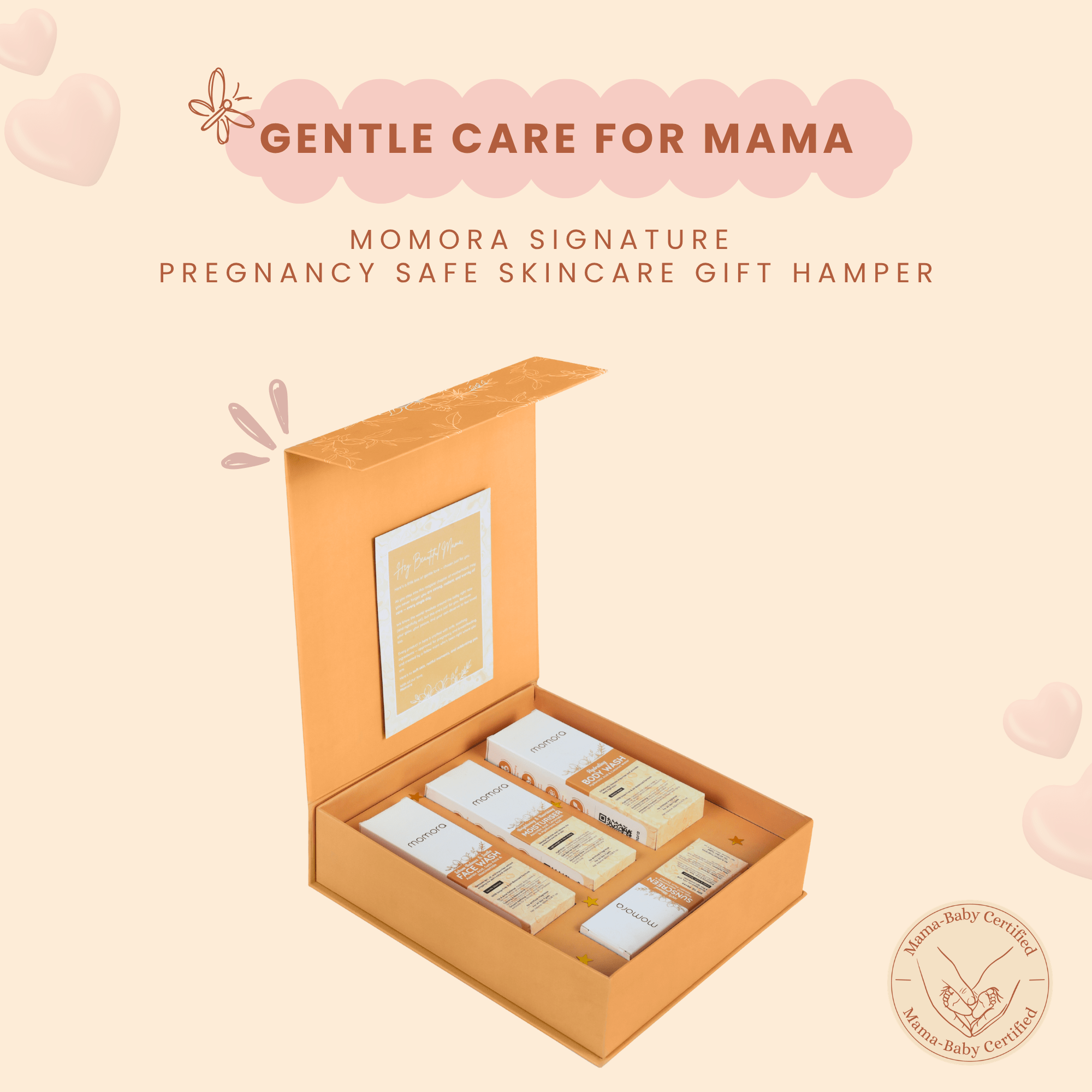 Momora Signature Pregnancy Safe Skincare Gift Hamper - Gift Box for Mom