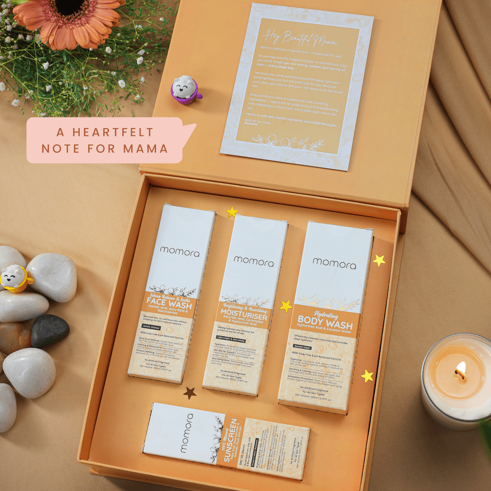 Momora Signature Pregnancy Safe Skincare Gift Hamper - Gift Box for Mom