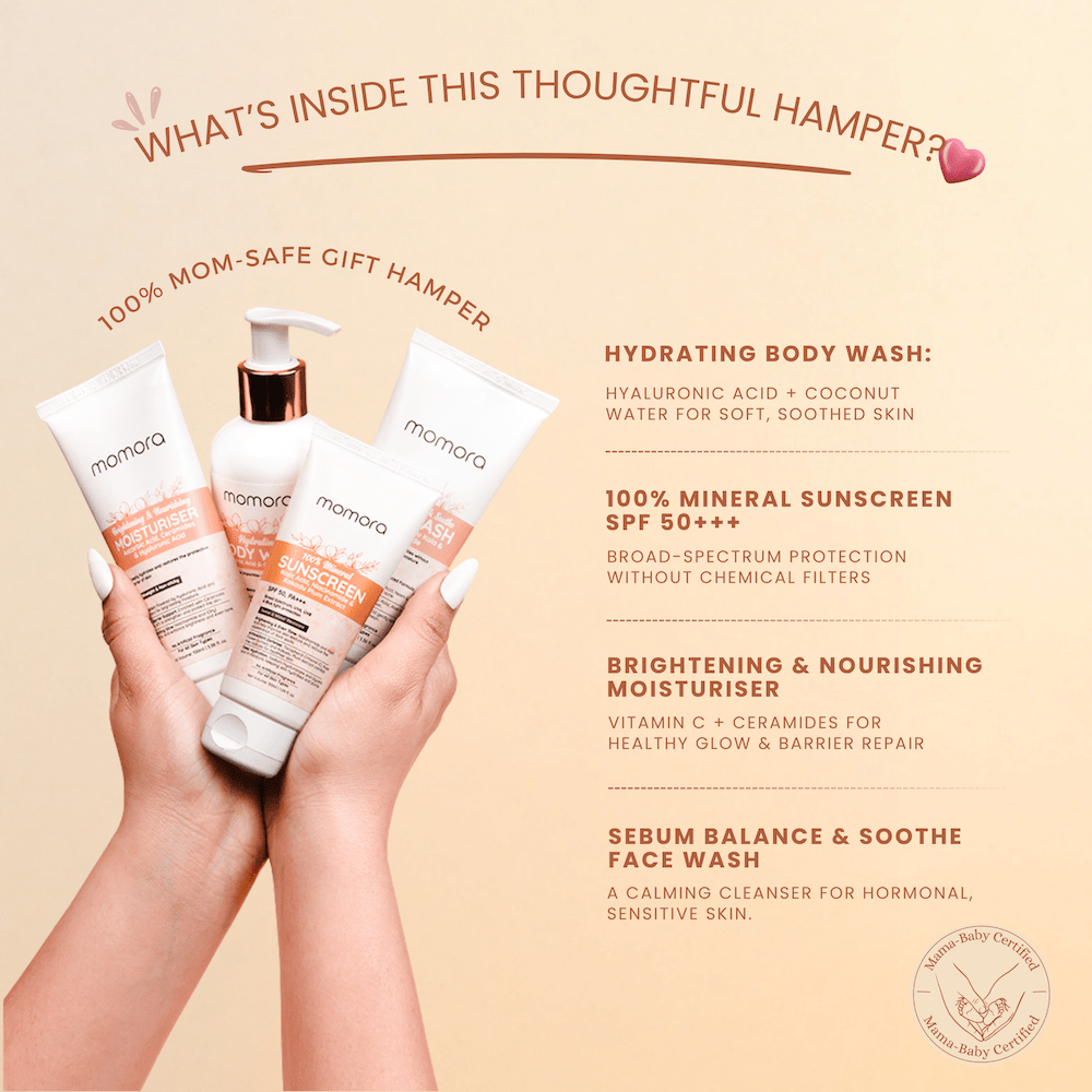 Momora Signature Pregnancy Safe Skincare Gift Hamper - Gift Box for Mom