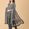 Monoblue Maternity and Nursing Kurta Set With Dupatta - MEW - SK - MNBL - S