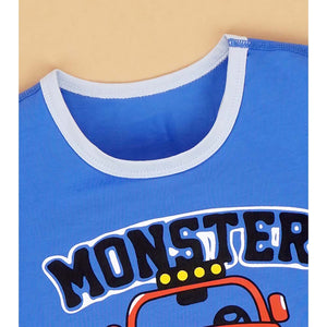 Monster Truck soft Cotton Joggers Nightsuit set for Kids - 2 - 3 Years Nightsuits