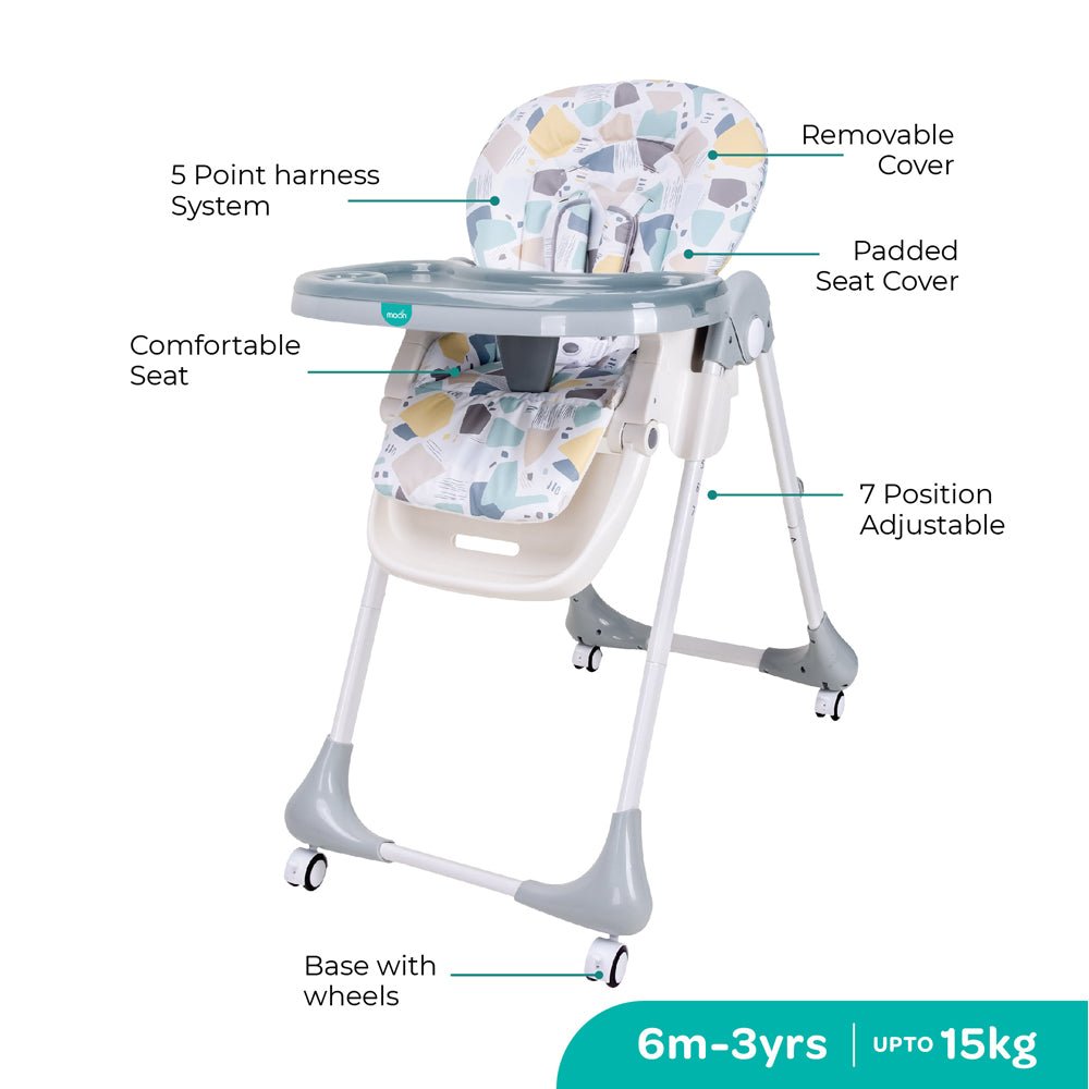 Moon Apex High Chair Green 6 months to 3 years - MNNSHC16