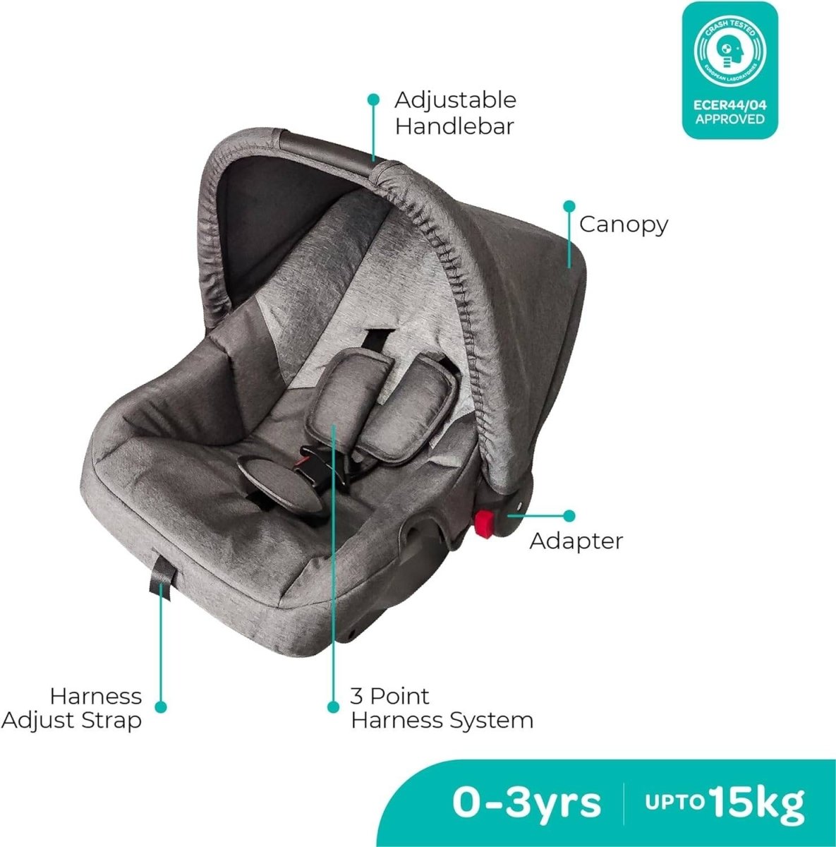 Moon Aria Go Travel System Black - MNNPRMT45
