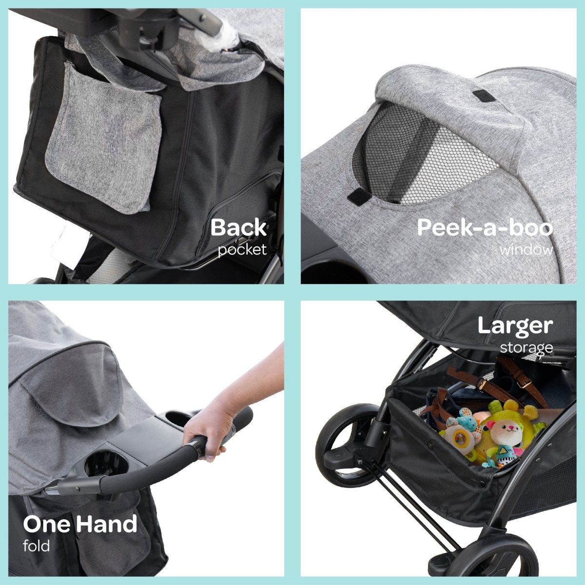 Moon Aria Go Travel System Dark Grey - MNNPRMT44