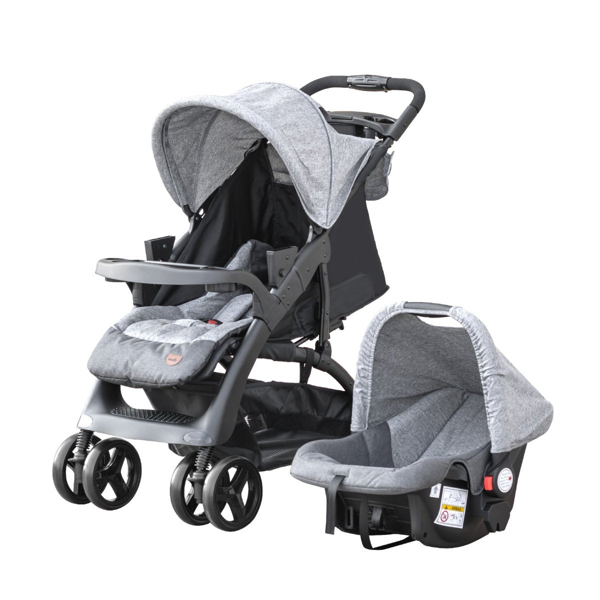 Moon Aria Go Travel System Dark Grey - MNNPRMT44