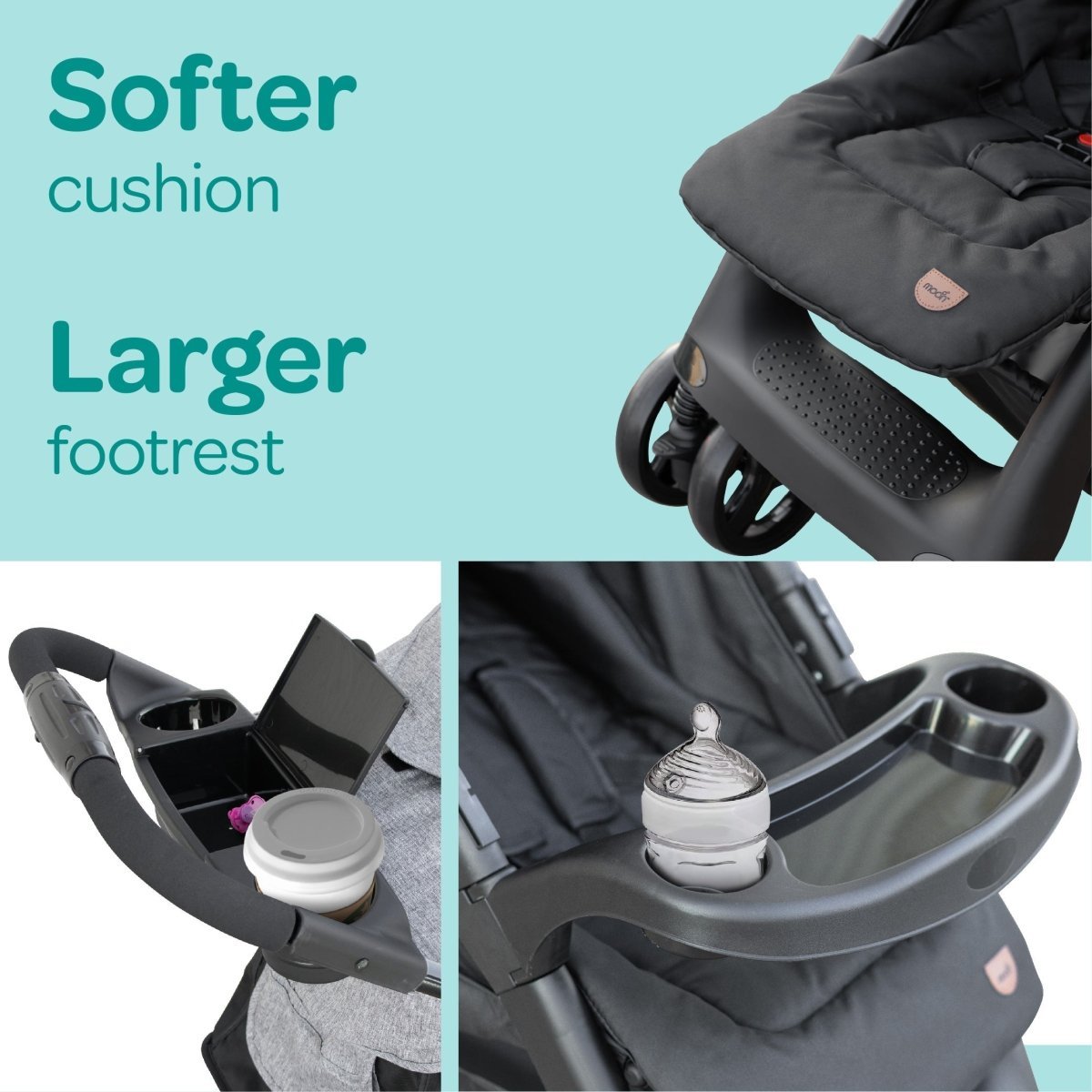 Moon Aria Go Travel System Lite Grey - MNNPRMT46