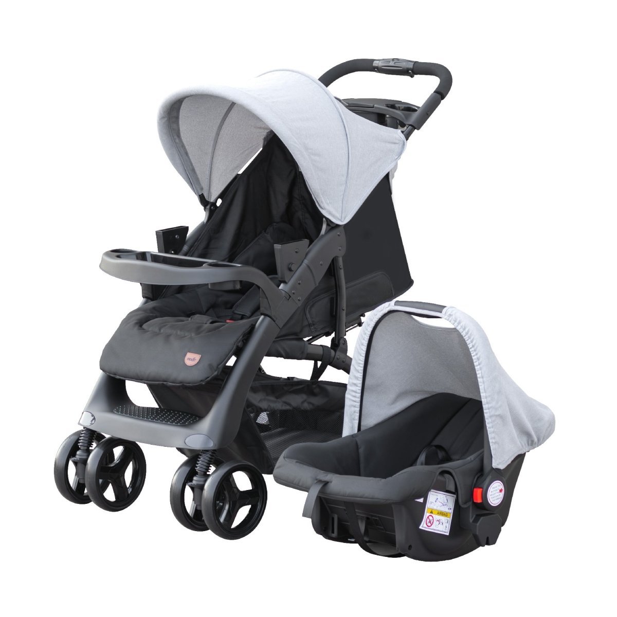Moon Aria Go Travel System Lite Grey - MNNPRMT46