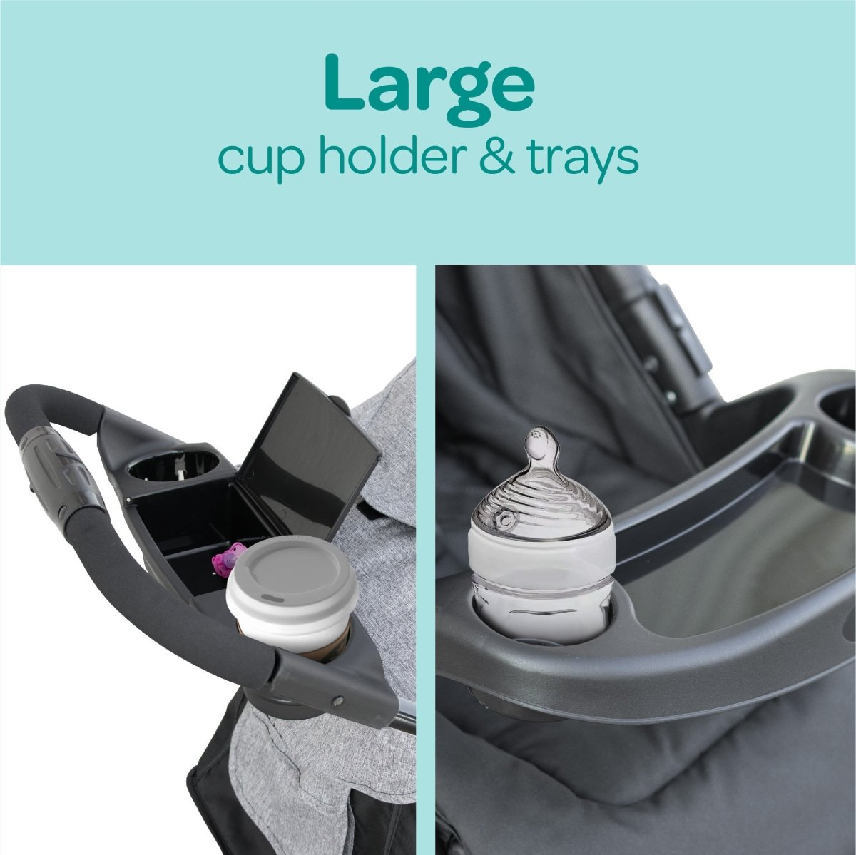 Moon Aria Stroller Lite Grey - MNNPRMT49