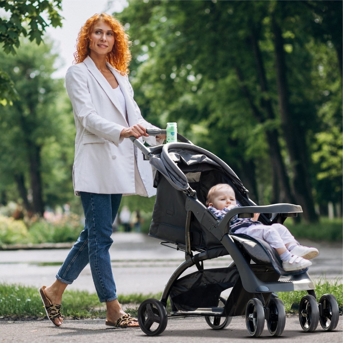 Moon Aria Stroller Lite Grey - MNNPRMT49