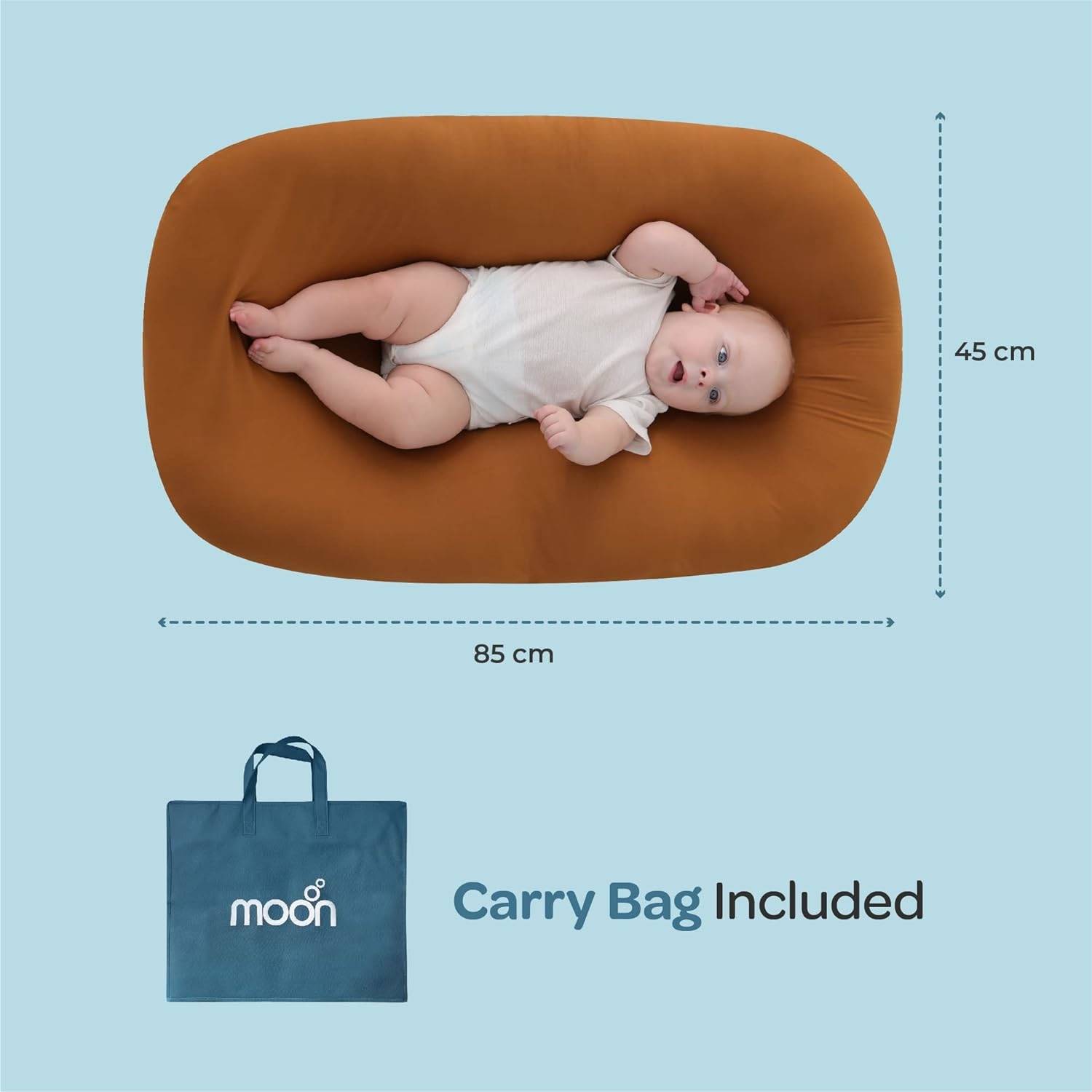 Moon Baby lounger Activity & Gear Brown - MNSNSMT7