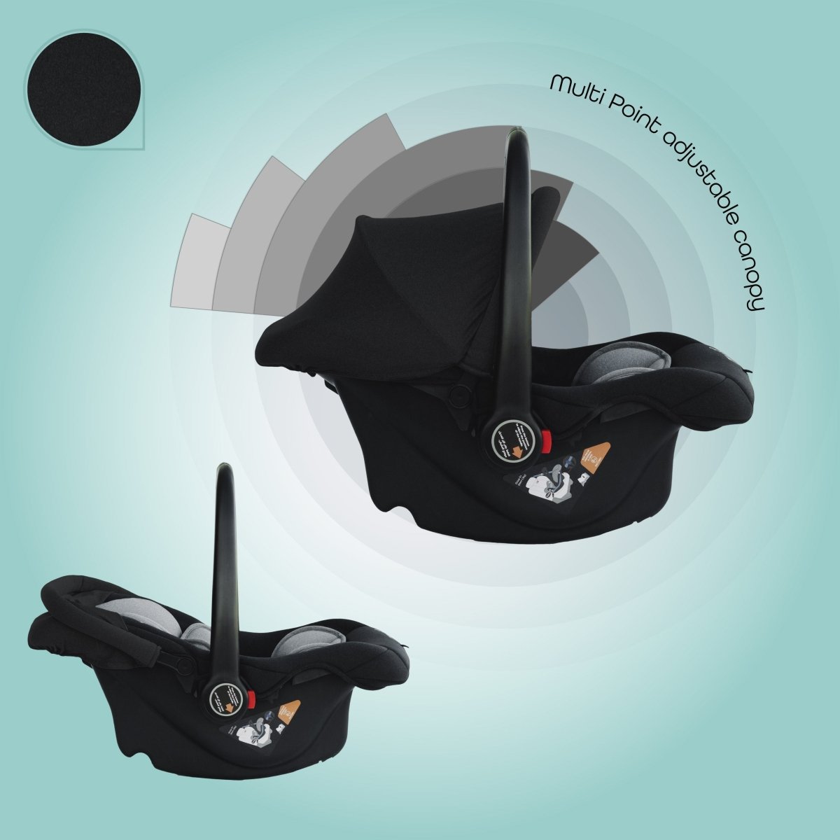 Moon Bibo Infant Carrier Black - MNNCSMT42