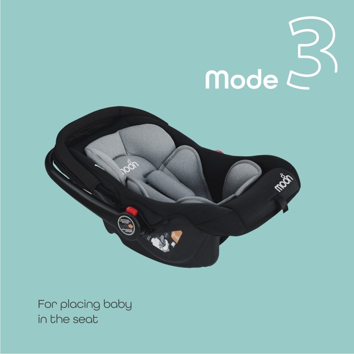 Moon Bibo Infant Carrier Black - MNNCSMT42