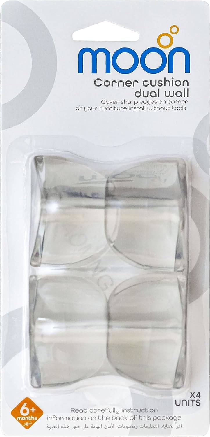 Moon Corner Cushion Dual Wall Home Safety Transparent - MNBSHWT13