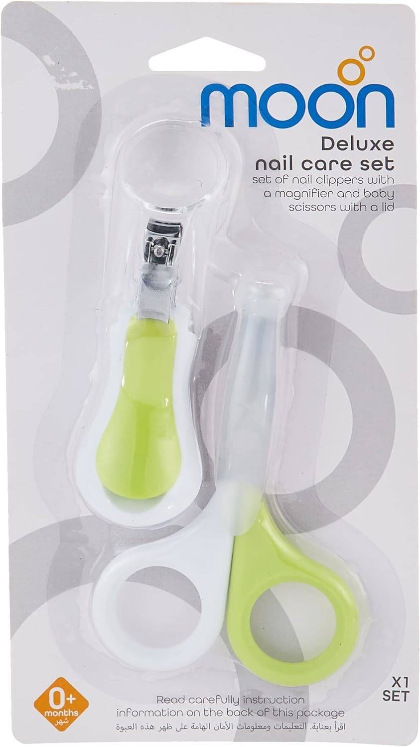 Moon Deluxe nail Care Set Grooming White & Green - MNBSHGR09