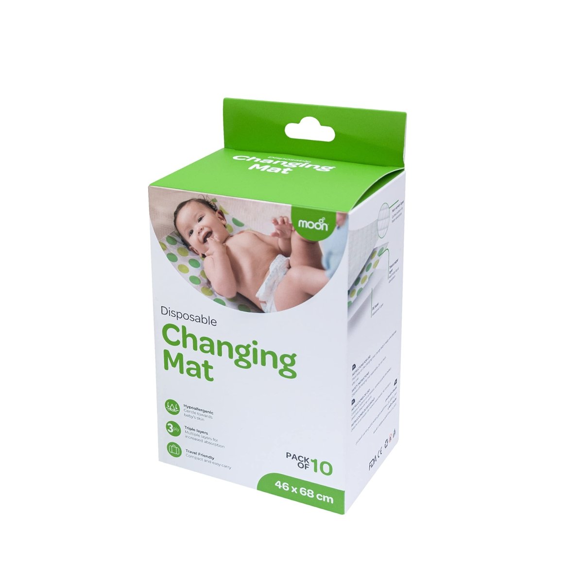 Moon Disposable change mat Diaper Changing Kits Multicolor - MNSDMMT01