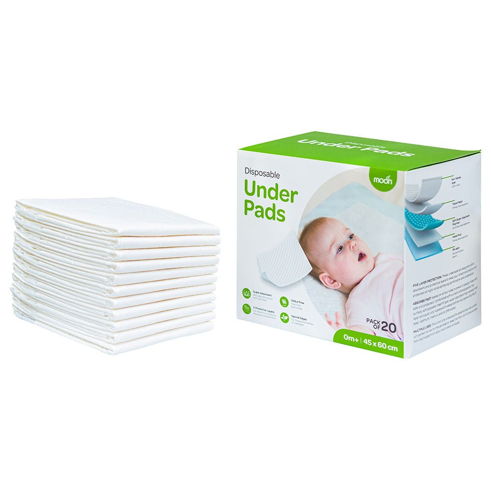Moon Disposable Under Pads Diaper Changing Kits White - MNSDPMT06