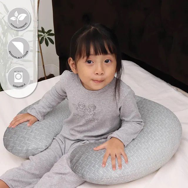 Moon Feeding Pillow with Bamboo Rayon Maternity Accessories Grey - MNSFPMT04