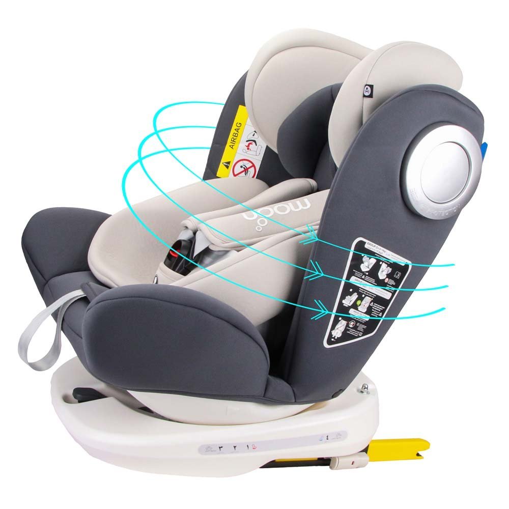 Moon Gyro Car Seat Grey - MNNCSMT03