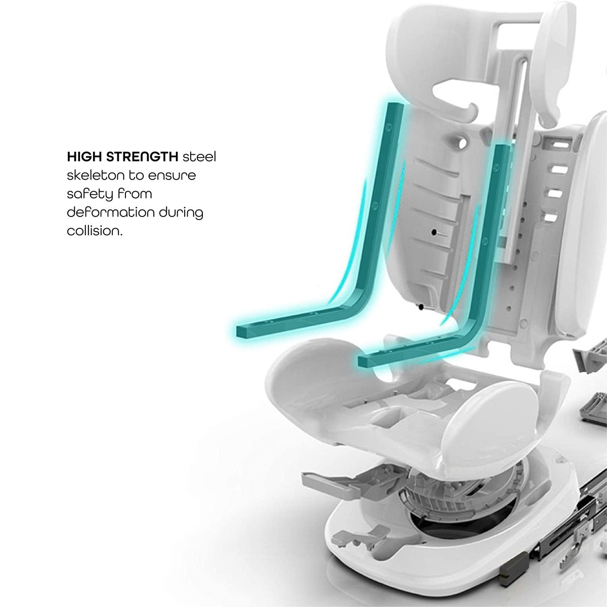 Moon Gyro Car Seat Grey - MNNCSMT03