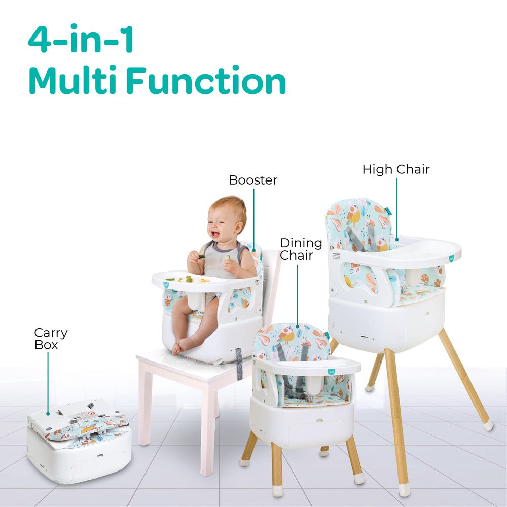 Moon High Chair Blue 6 months to 3 years - MNNSHC14