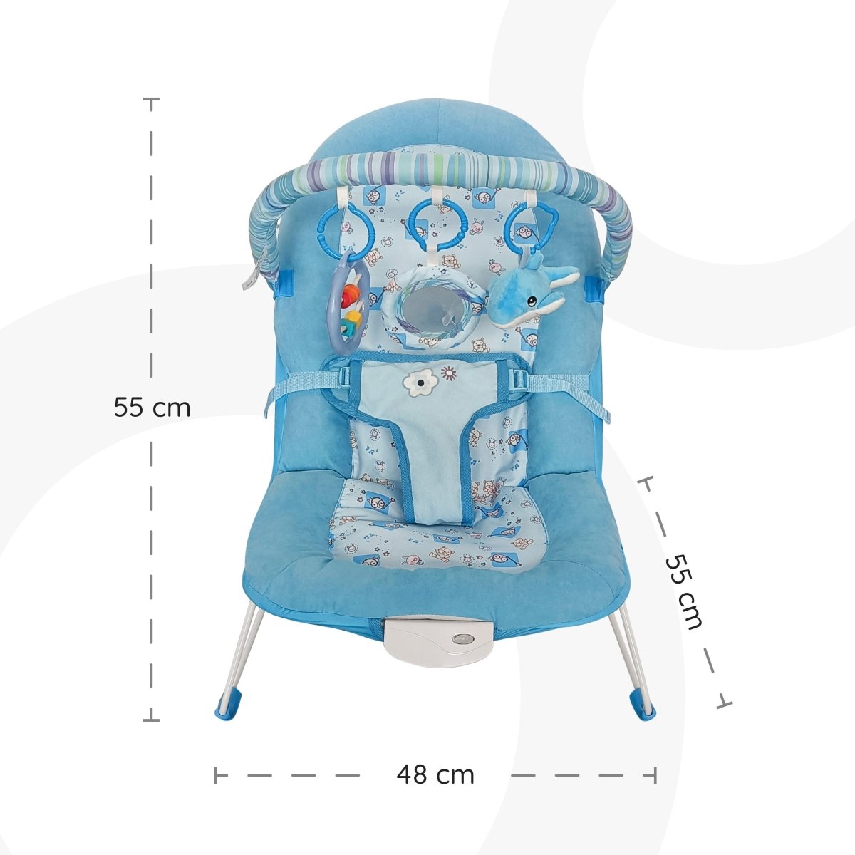 Moon Hip Hop Bouncer Blue - MNBGRGR03