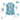 Moon Hip Hop Bouncer Blue - MNBGRGR03