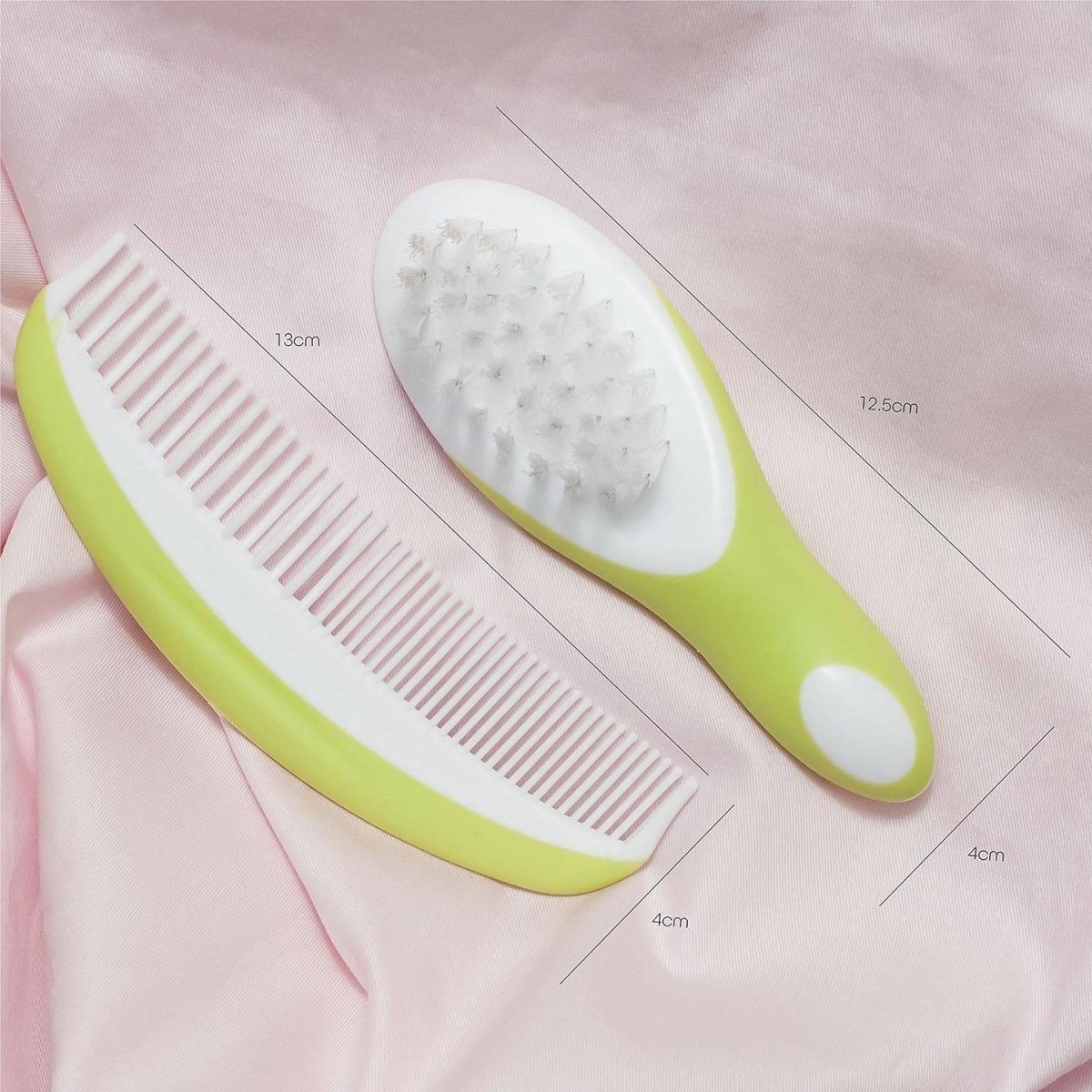 Moon Infant Brush & Comb Set Grooming Green - MNBSHGR04