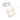 Moon Kids Step Stool Potty Trainer Seat Potty Training White and gold - MNNSPT06