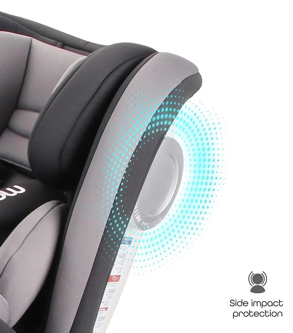 Moon Melhor Car Seat Black Birth to 12 Years - MNNCSMT01
