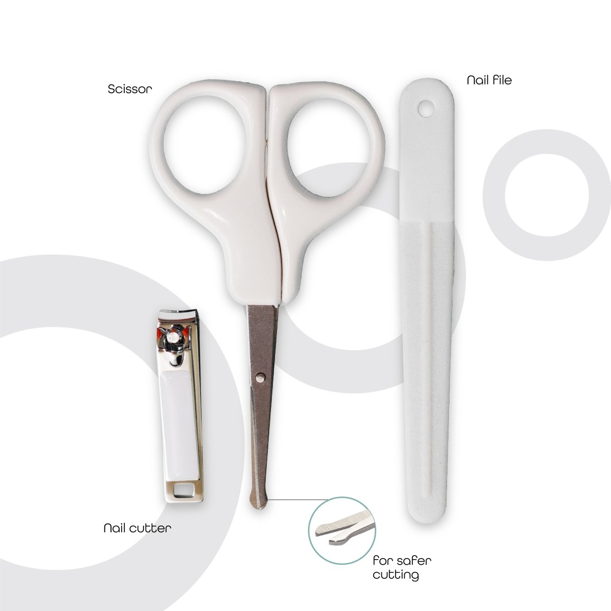 Moon Nail Care Set Grooming White - MNBSHWT08