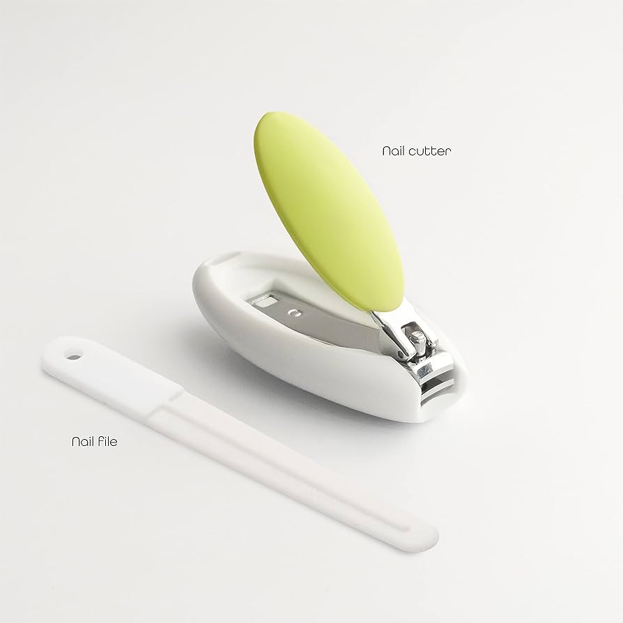 Moon Nail Clipper & File Grooming White & Green - MNBSHGR06