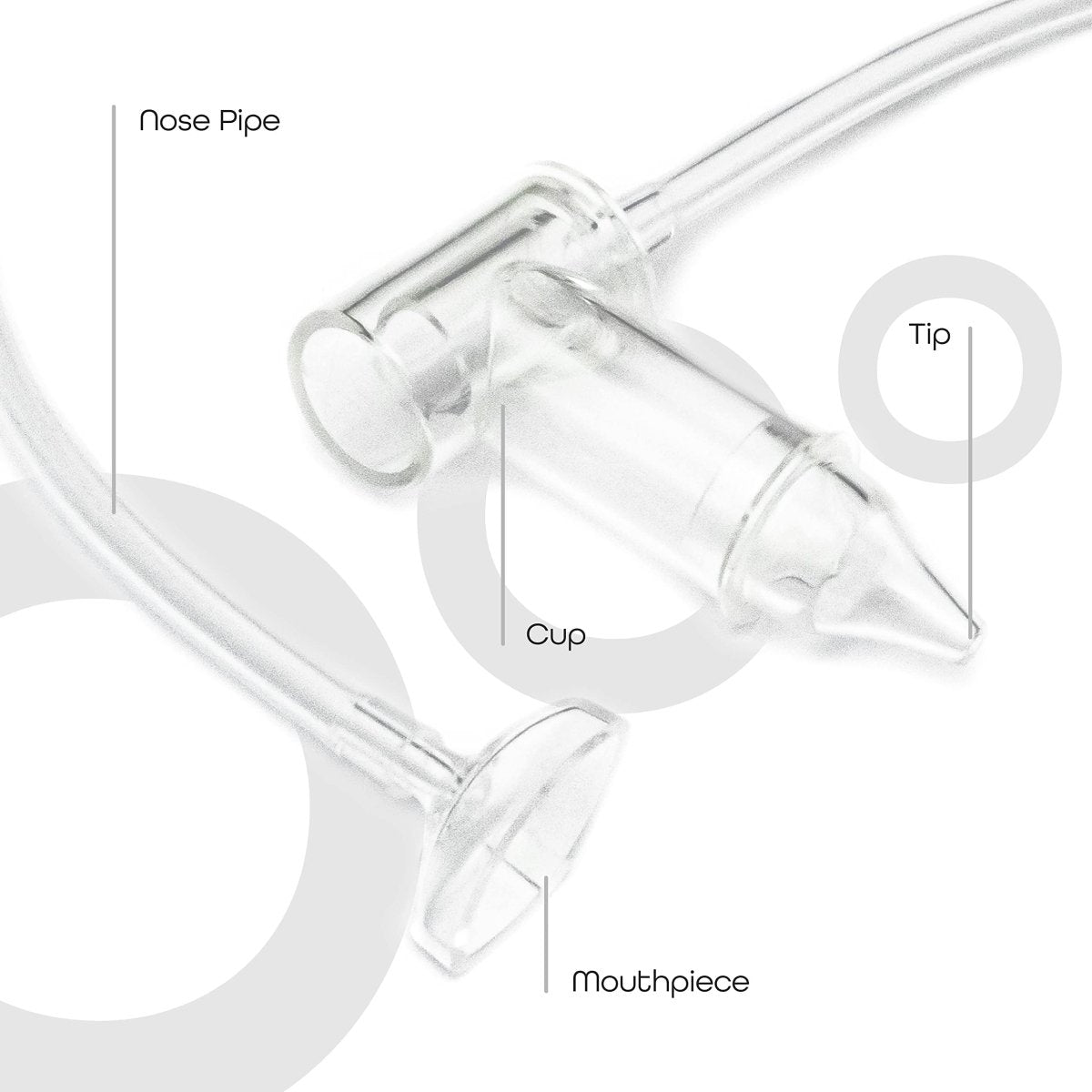 Moon Nasal Aspirator Health Care Transparent - MNNHGMT01